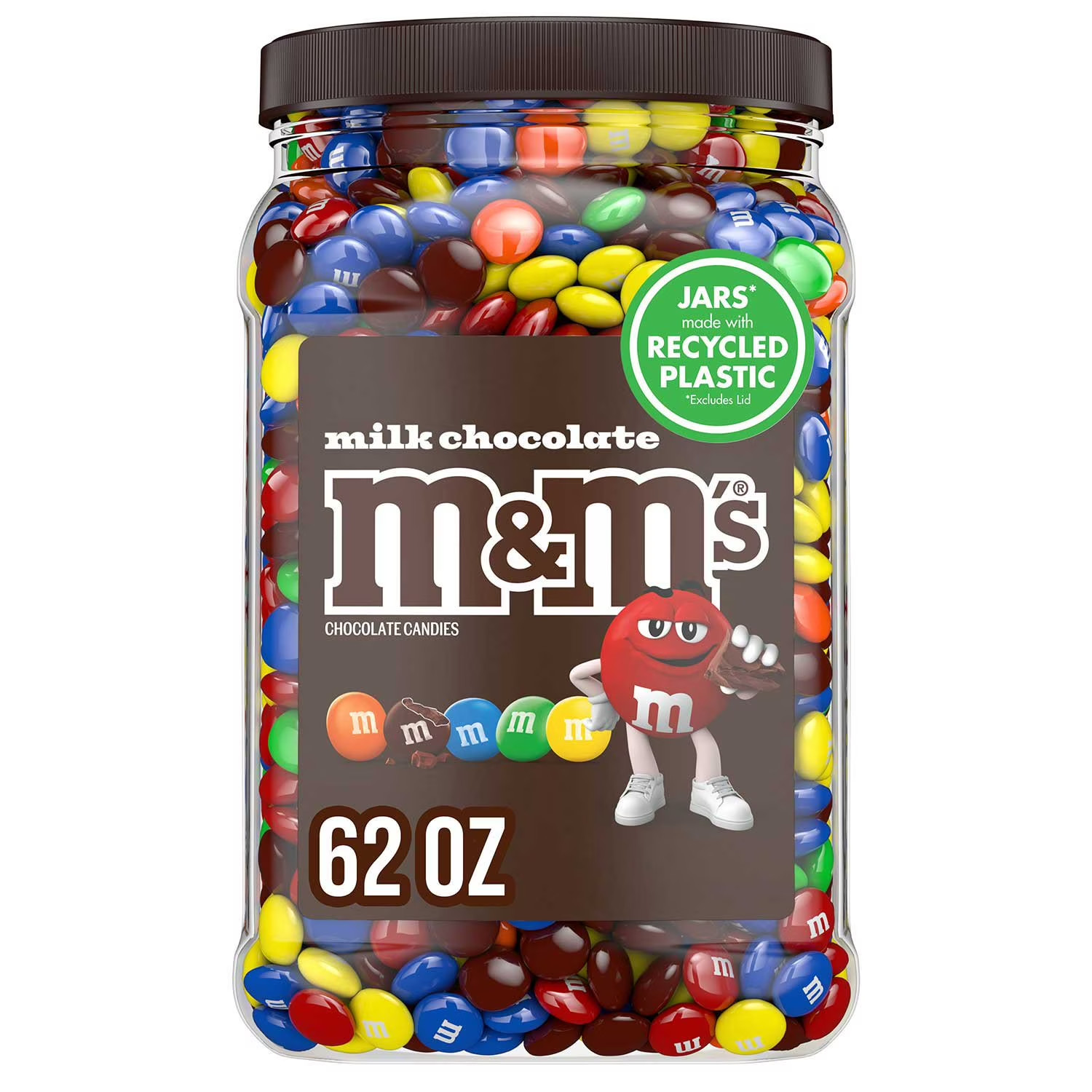 M&M’S Milk Chocolate Candy Jar, 62 oz Bulk Pack FREE FAST SHIPPING