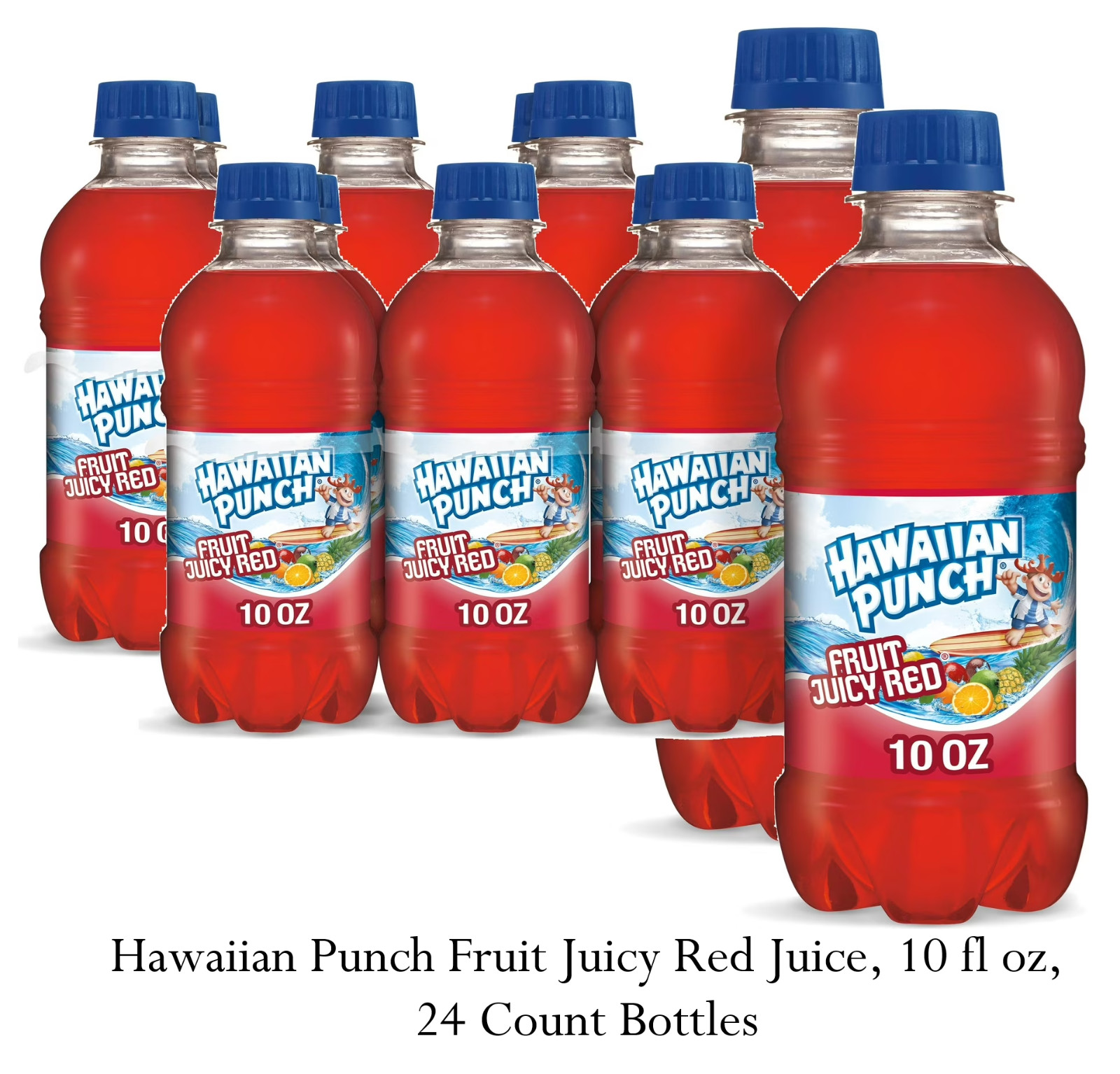 Fruit Juicy Red Fruit Juice Drink, 10 Fl Oz Bottles, 24 Count (4 Packs Of 6)