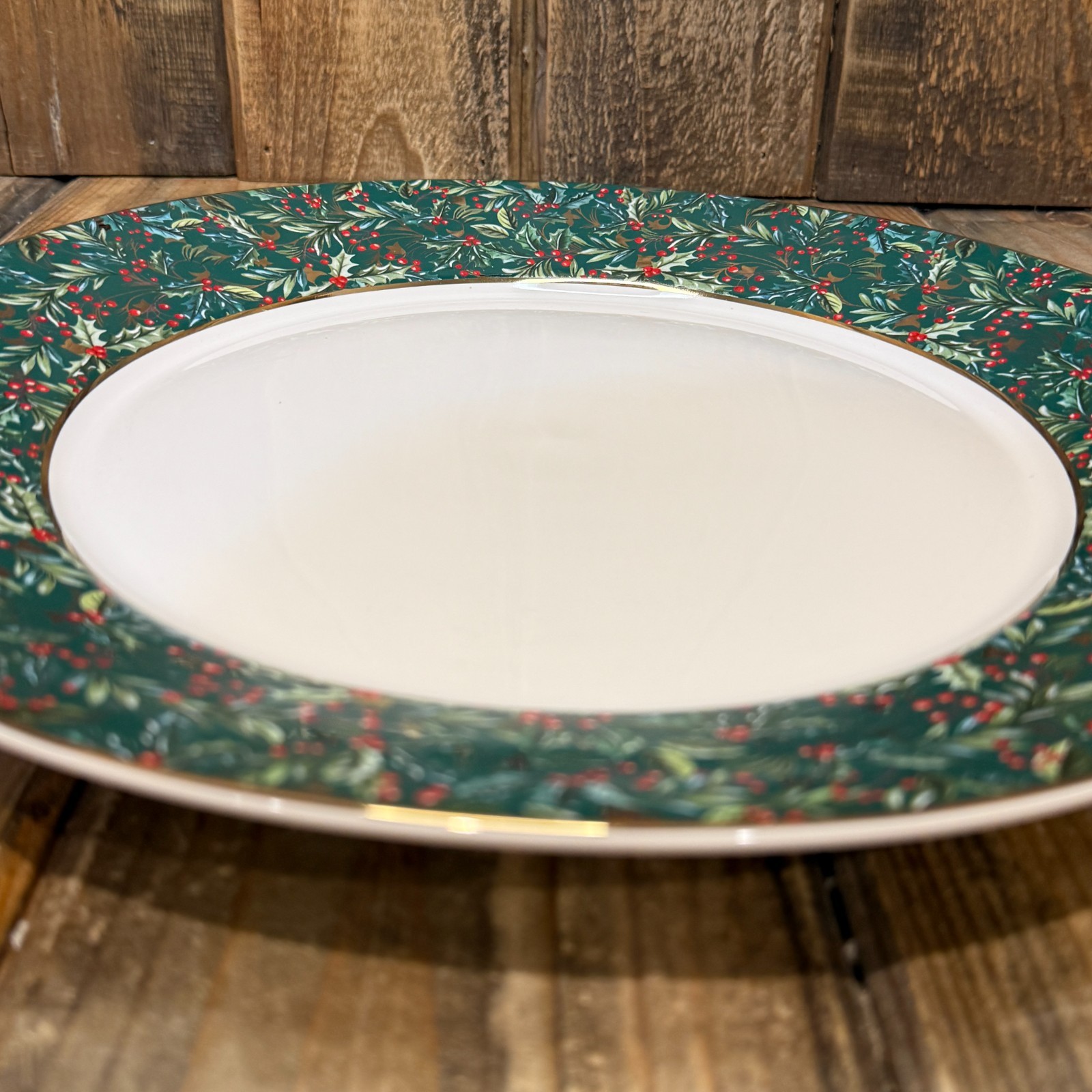 POTTERY BARN 12 DAYS OF CHRISTMAS STONEWARE CHARGER PLATE 14″ RARE!!