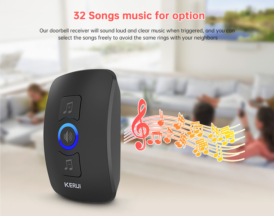 1-10PACK Wireless Doorbell Waterproof Plugin Receiver Adjustable Volume lot