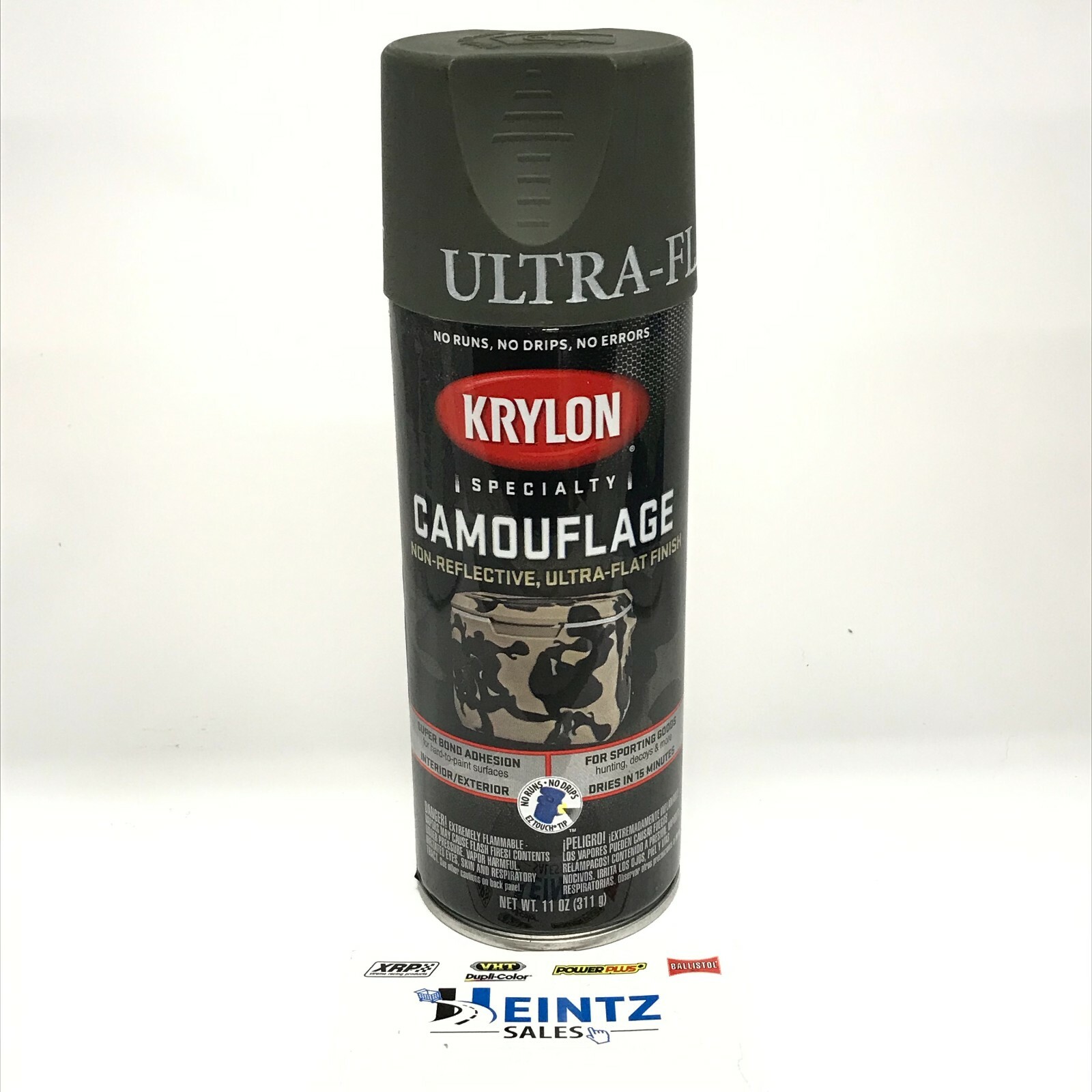 KRYLON 4293 OLIVE Camouflage Non-Reflective Ultra-Flat Finish Spray Paint- 11oz