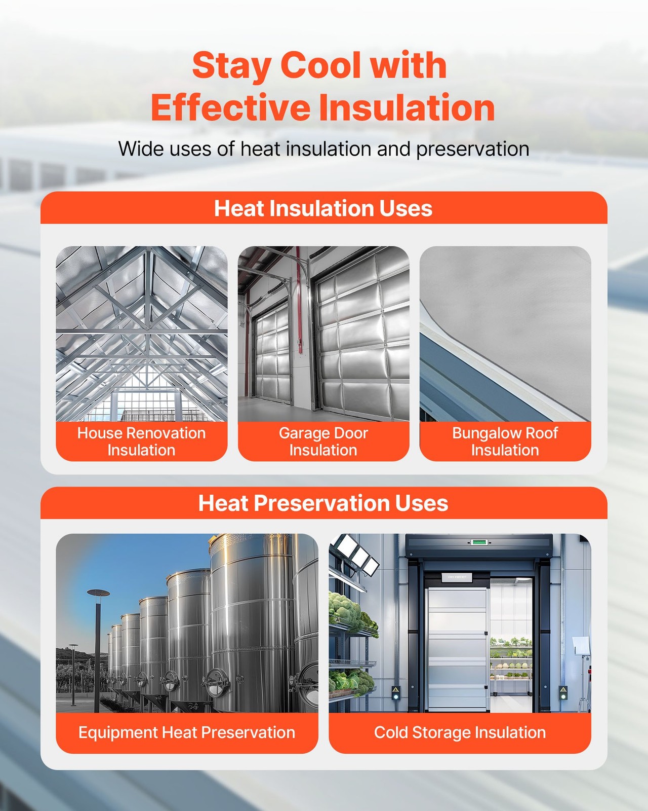 Double Reflective Insulation Roll, Non-Perforated Woven Fabric Radiant Barrier,