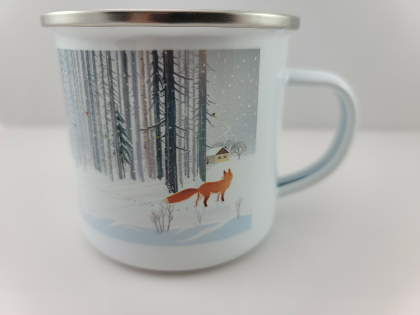Campfire Winter Fox Steel Mug 10oz 3.25″ Height