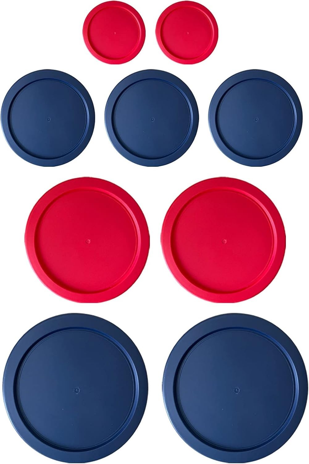 Replacement Lids for Pyrex Glass Containers 1-Cup 2-Cup 4-Cup 7 Cup Round 9pcs