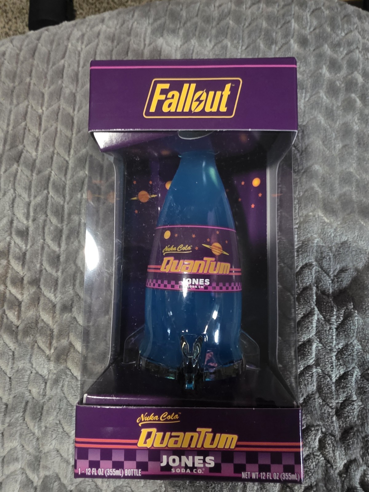 Fallout Nuka-Cola Quantum Jones Soda Rocket Bottle Limited Edition Glass Replica