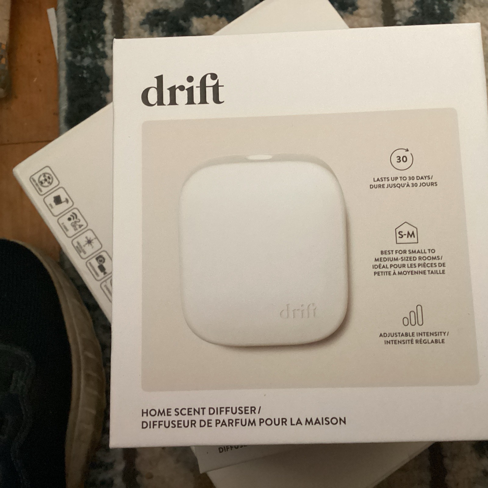 Drift Home Scent Diffuser Only Adjustable Intensity Plug-In White Sealed