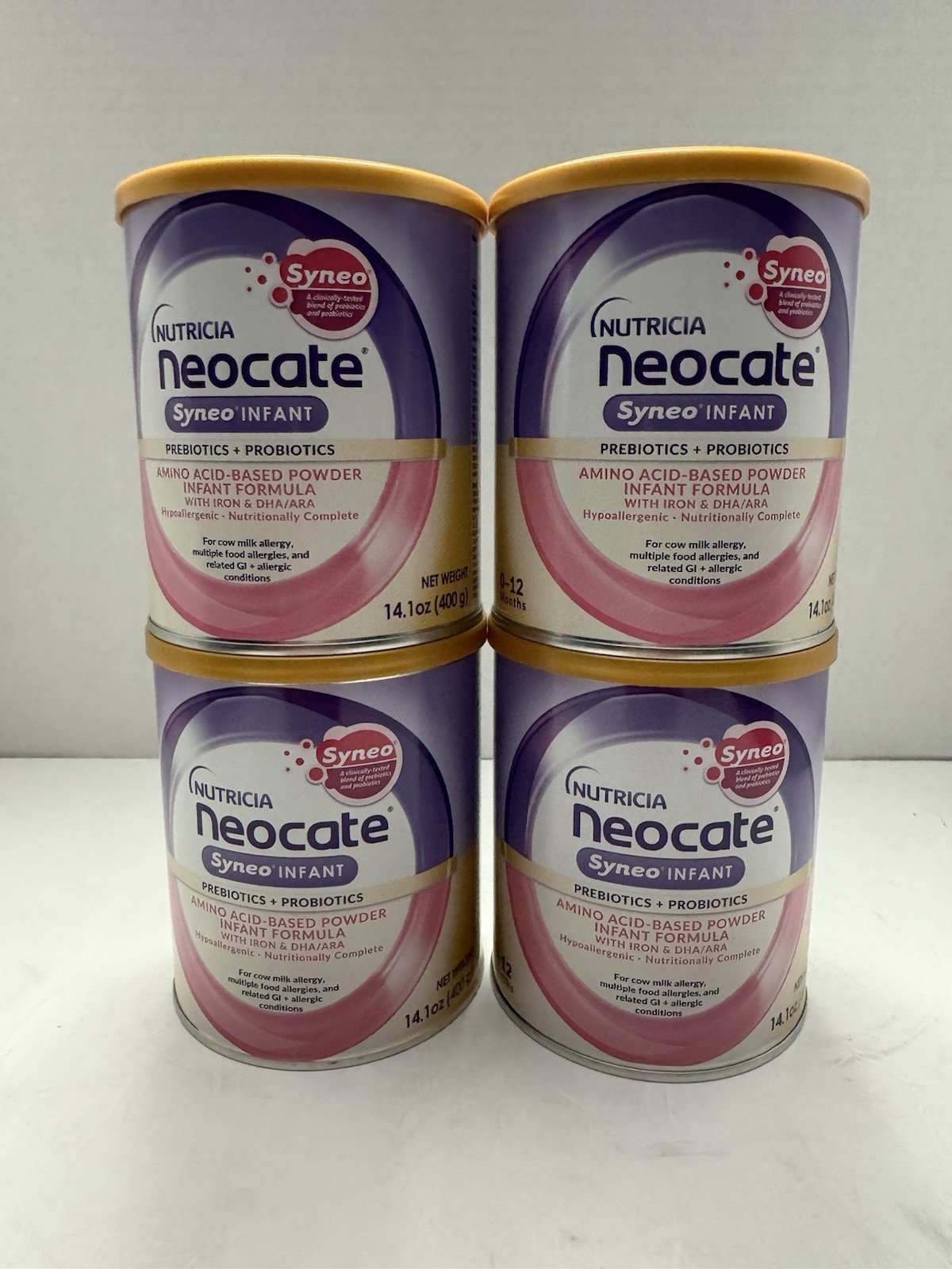 Neocate Syneo 14.1 Oz Lot Of 4 Exp April 2027