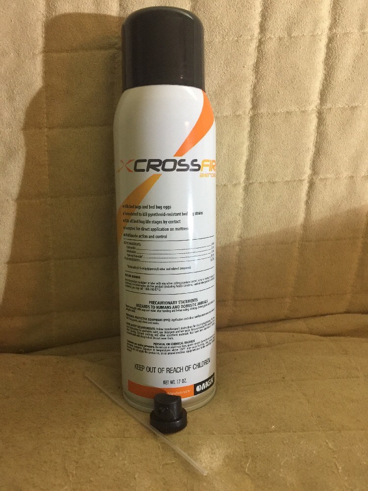 CrossFire Aerosol Bed Bug Spray Indoor Home Bedbugs 17oz Can