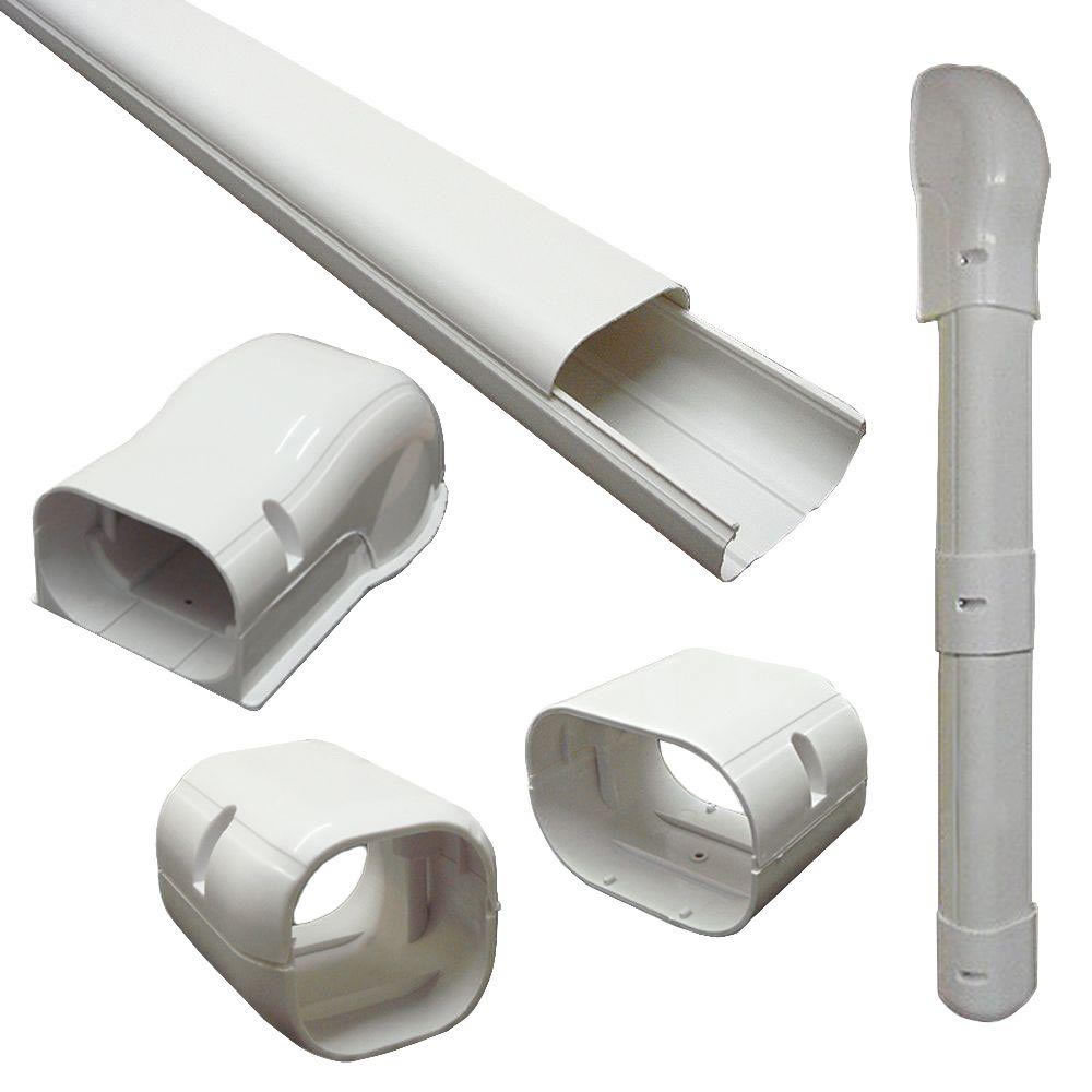 Plastic Decorative Line Cover Kit for Mini Split Line Sets – 20 Ft.