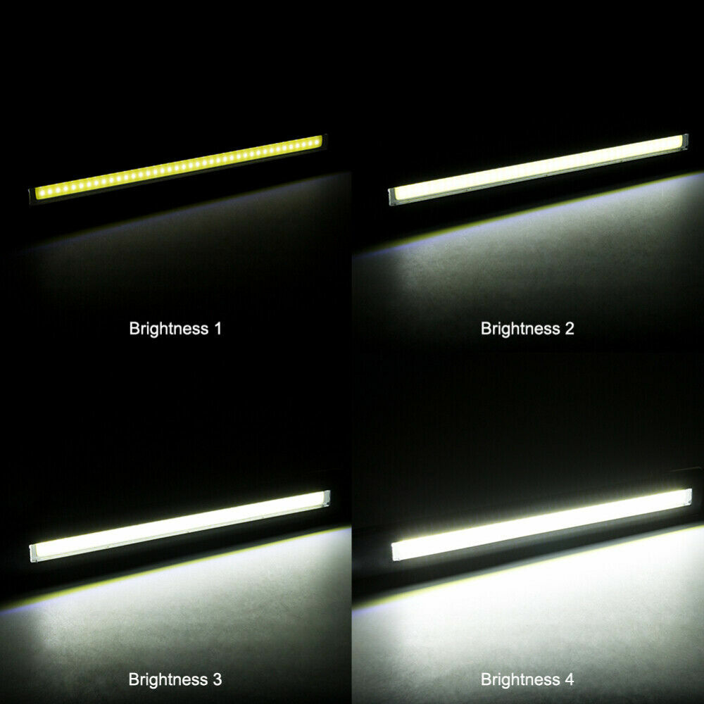 2pcs Rechargeable LED Slim Work Light Mechanic Flashlight Lamp Bar Camping Torch