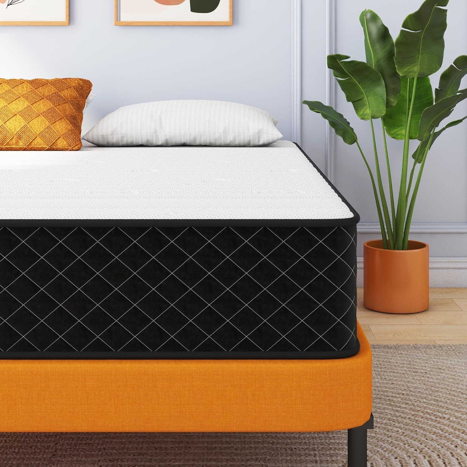 10″ Full Size Mattress in a Box Hybrid Spring Memory Foam