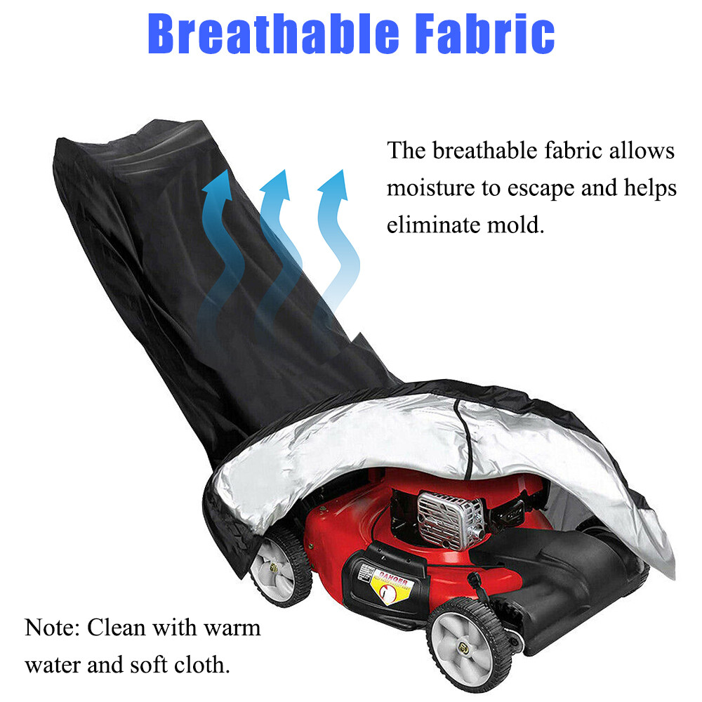 Universal Waterproof Push Lawn Mower Cover 420D Heavy Duty Outdoor UV Protector