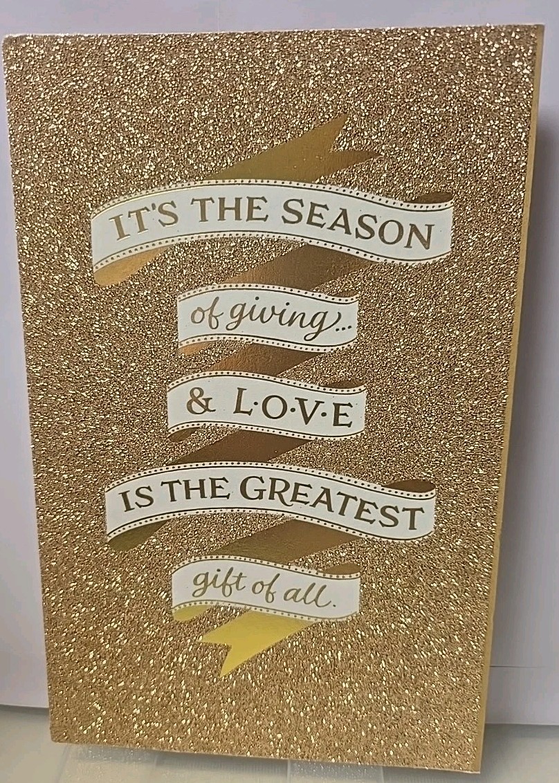Its The Season Of Giving & Love Is The Greatest Gift Of All Card Christmas New