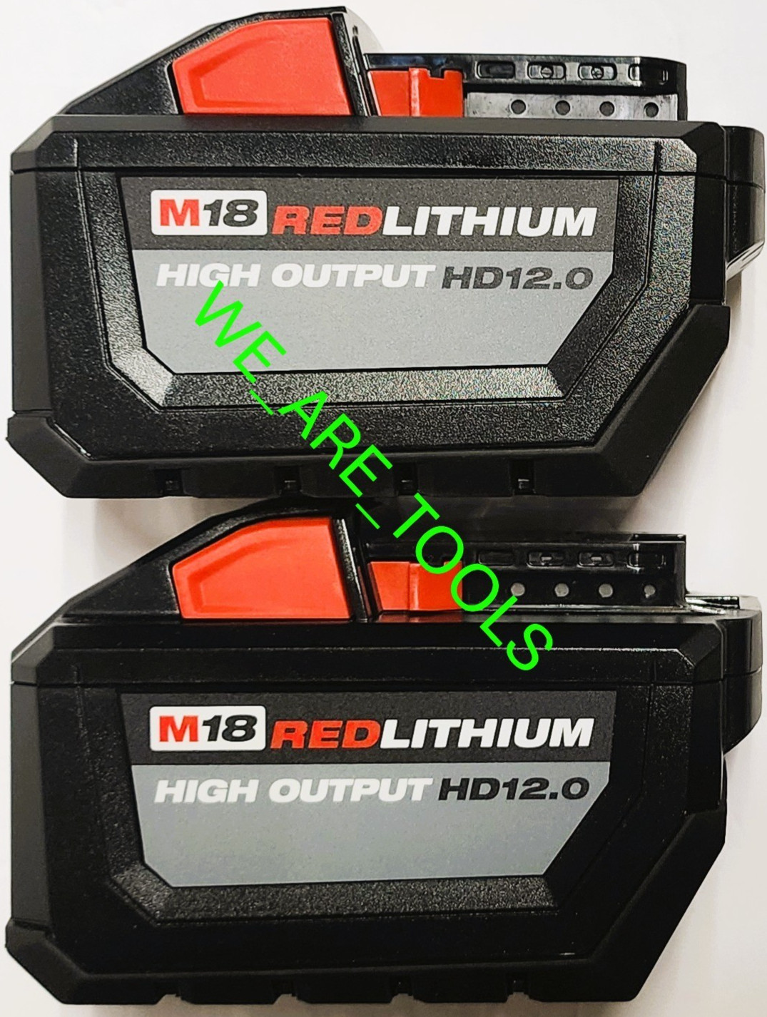 (2) NEW Milwaukee Genuine M18 48-11-1812 12.0 AH Battery 18V Red Lithium Ion