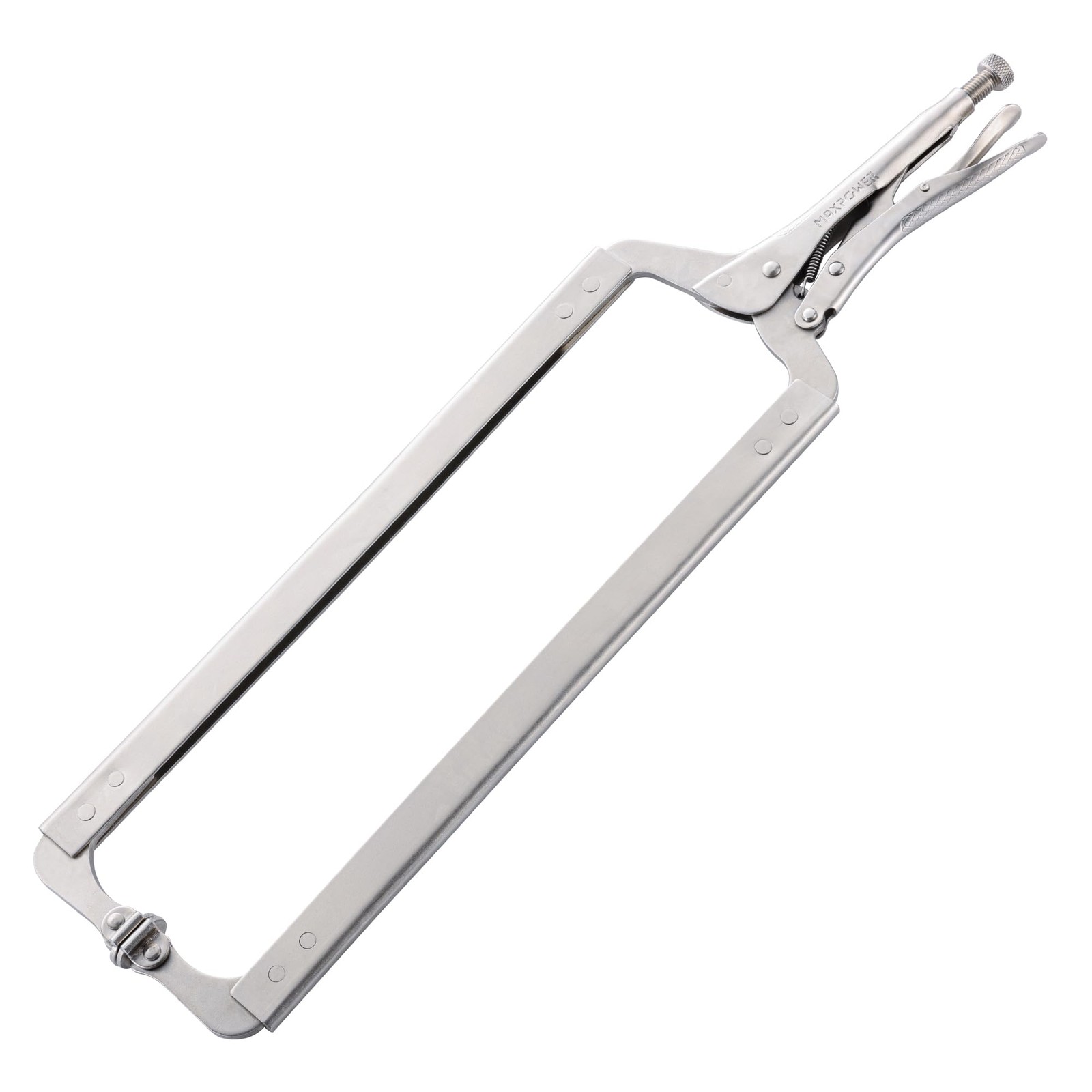MAXPOWER 24-inch C Clamp Locking Pliers, Large C 24″, Silver