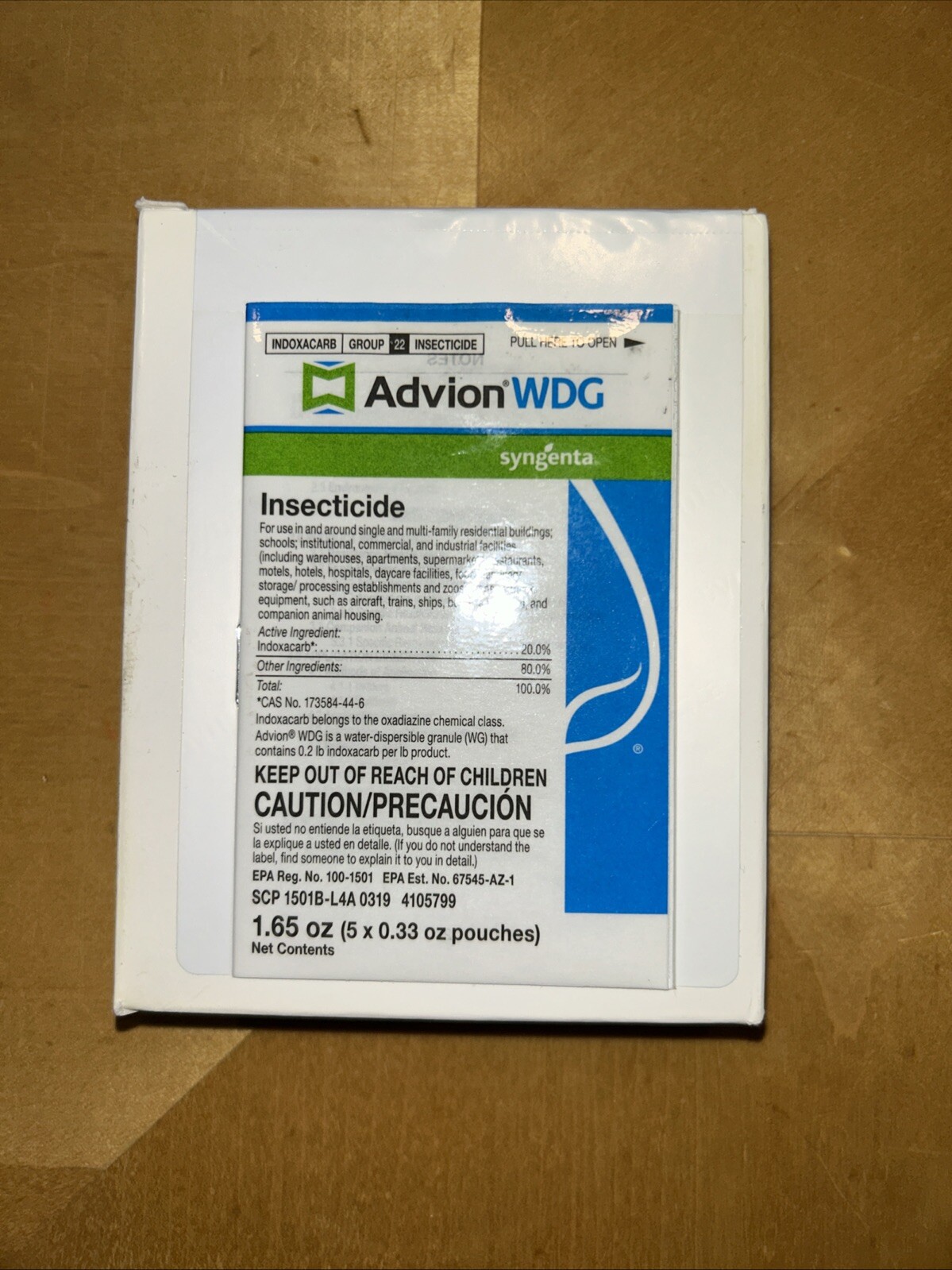 Syngenta Advion WDG Insecticide – 5 Pouches 0.33 oz Powerful Insect Pest Control