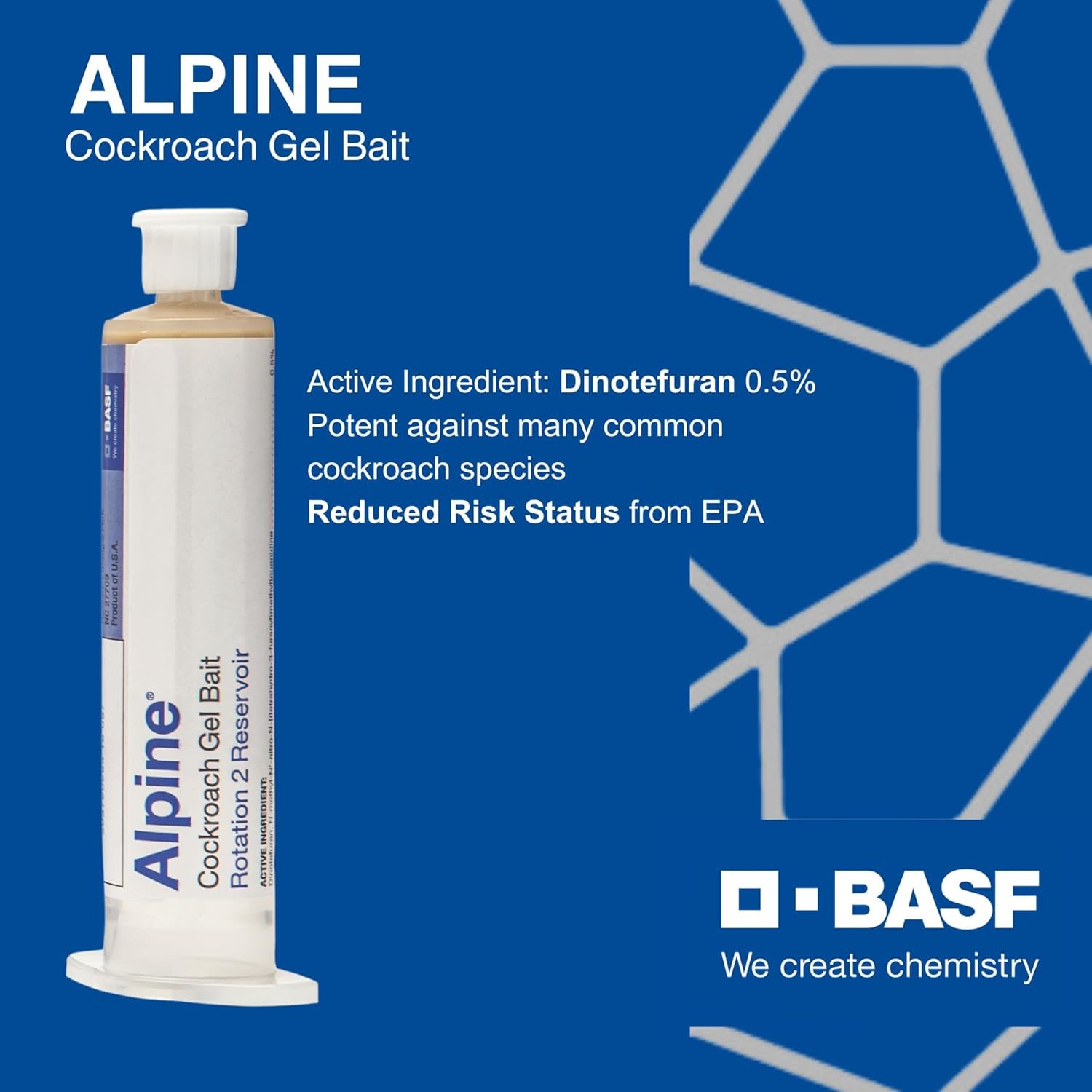 4 Tubes Alpine Cockroach German Roach Control Gel Bait Rotation 2 ~120 grams