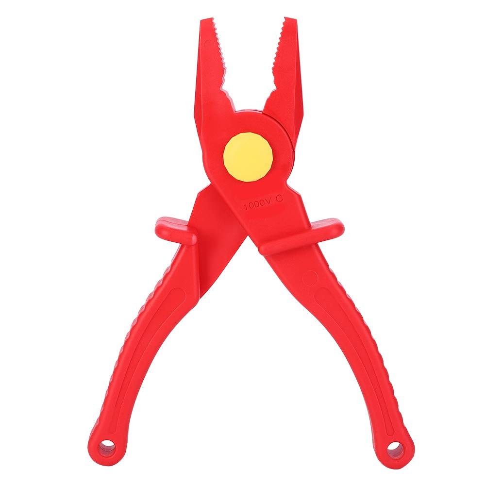 Insulated Pliers, 7.7in Flat Nose Plastic Pliers Multi Functional Insulated P…