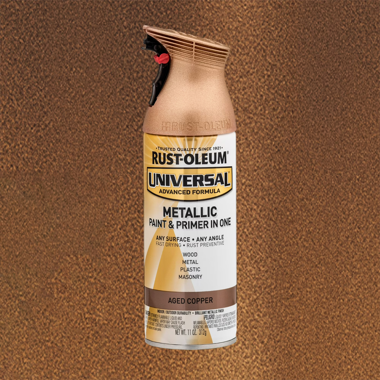 Rust-Oleum Universal Metallic Paint & Primer Spray Paint-249132, 11 oz .