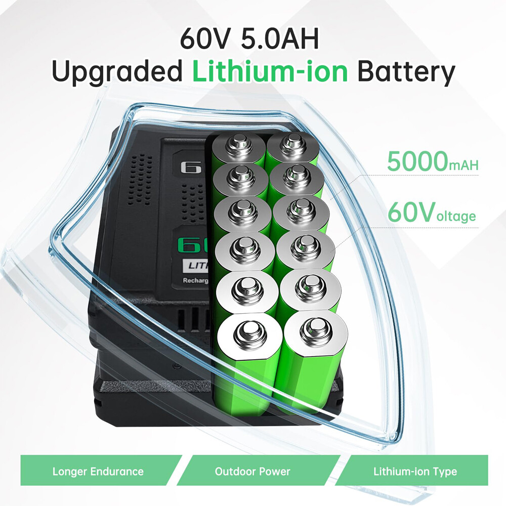 60V 5Ah Replacement Battery for Greenworks 60V Max Cordless Power Tools