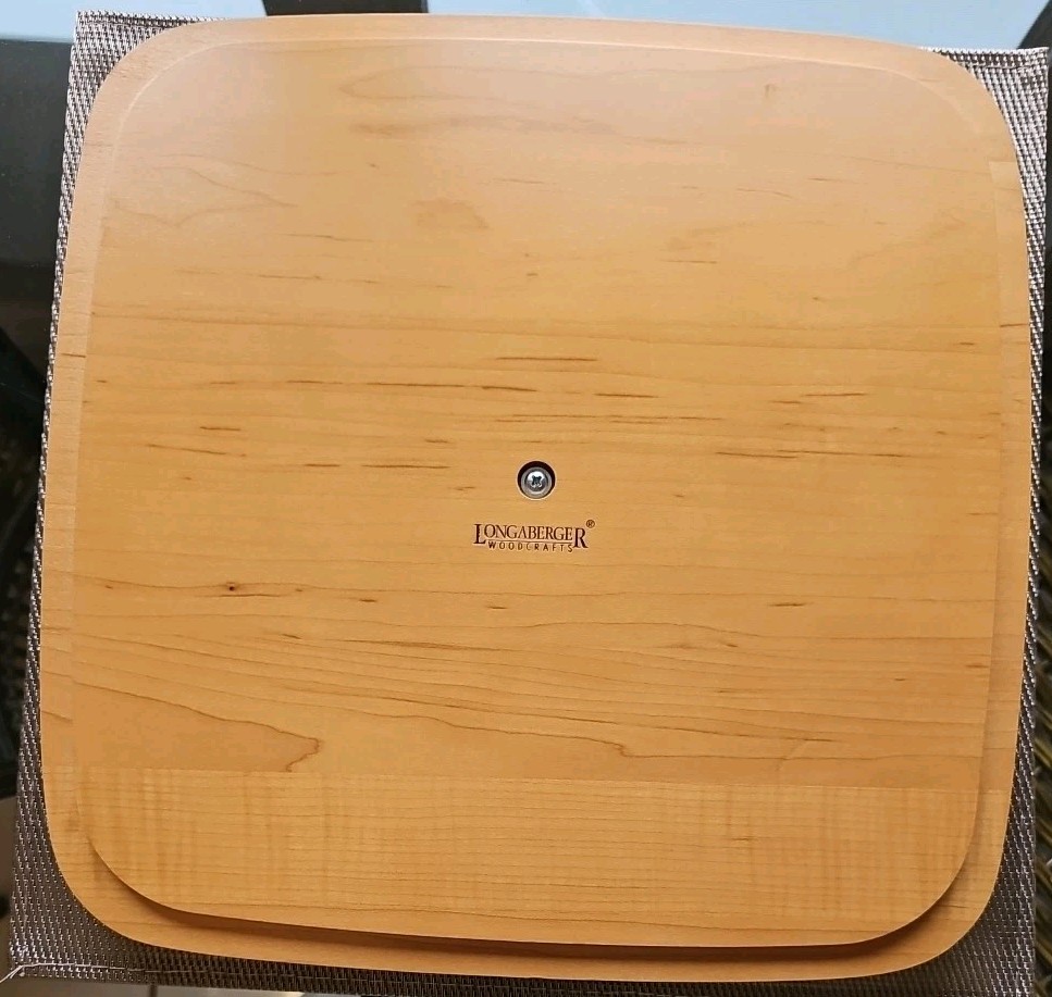Longaberger 12 Days of Xmas Basket 14″ +3 Protectors (1 Divided)+Liner+Lid 2000