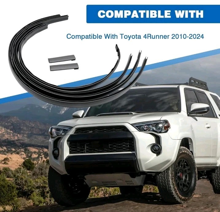 6PCS Roof Drip Molding Weatherstrip Compatible with Toyota 4Runner 2010-2024