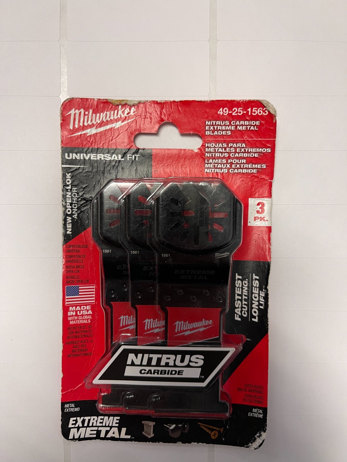 Milwaukee 49-25-1563 Nitrus Carbide Blades – Extreme Metal – New In Box #1808
