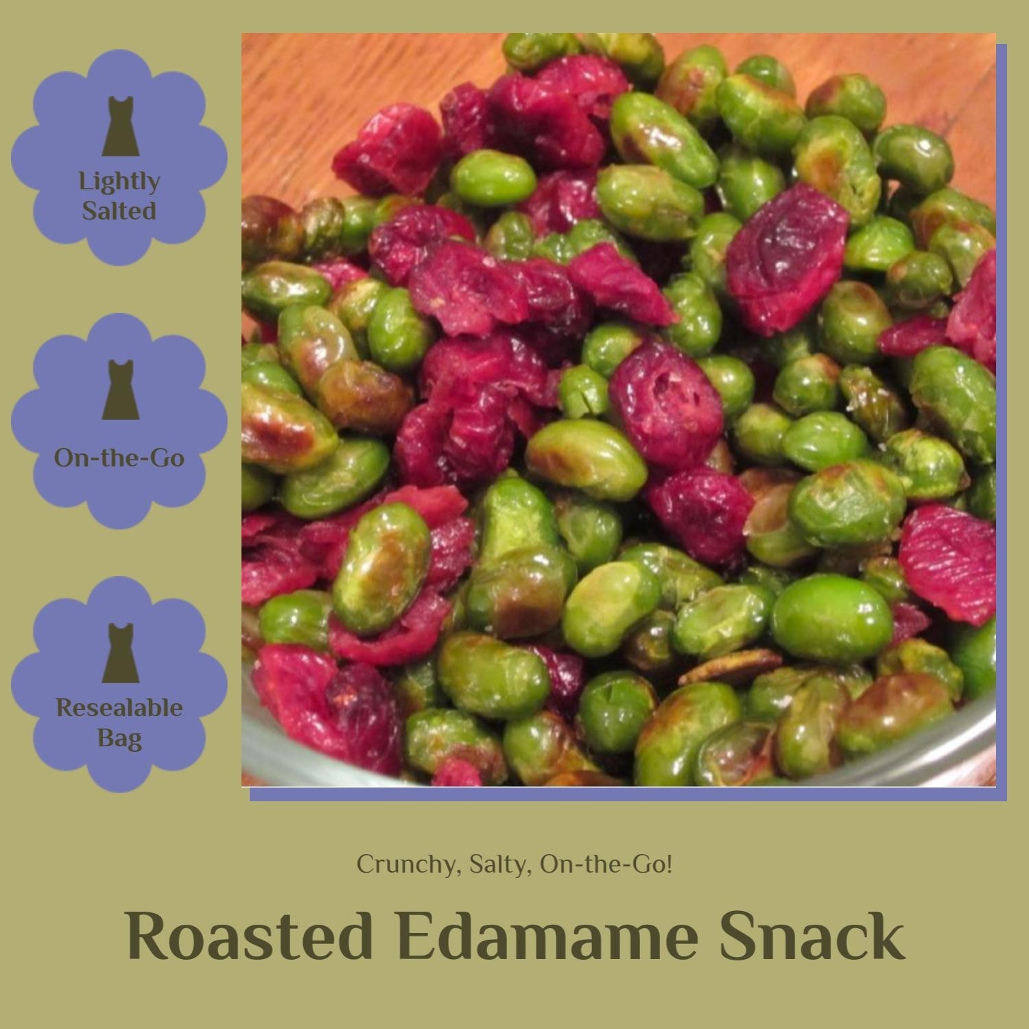 Snack Delights Dry Roasted Edamame Beans – Crunchy, Lightly Salted Snack 2 Pound