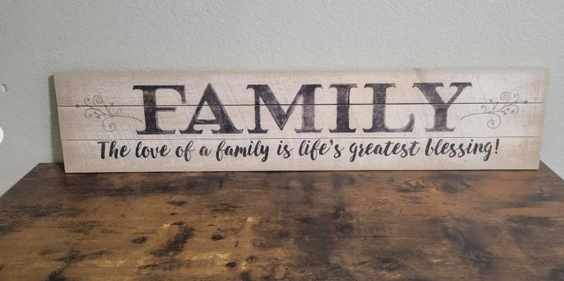 “Family” Farmhouse Wall Decor