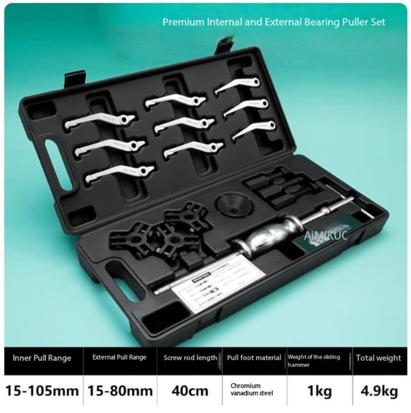 Chromium Vanadium Steel Three-jaw Internal External Puller Disassembly Tool