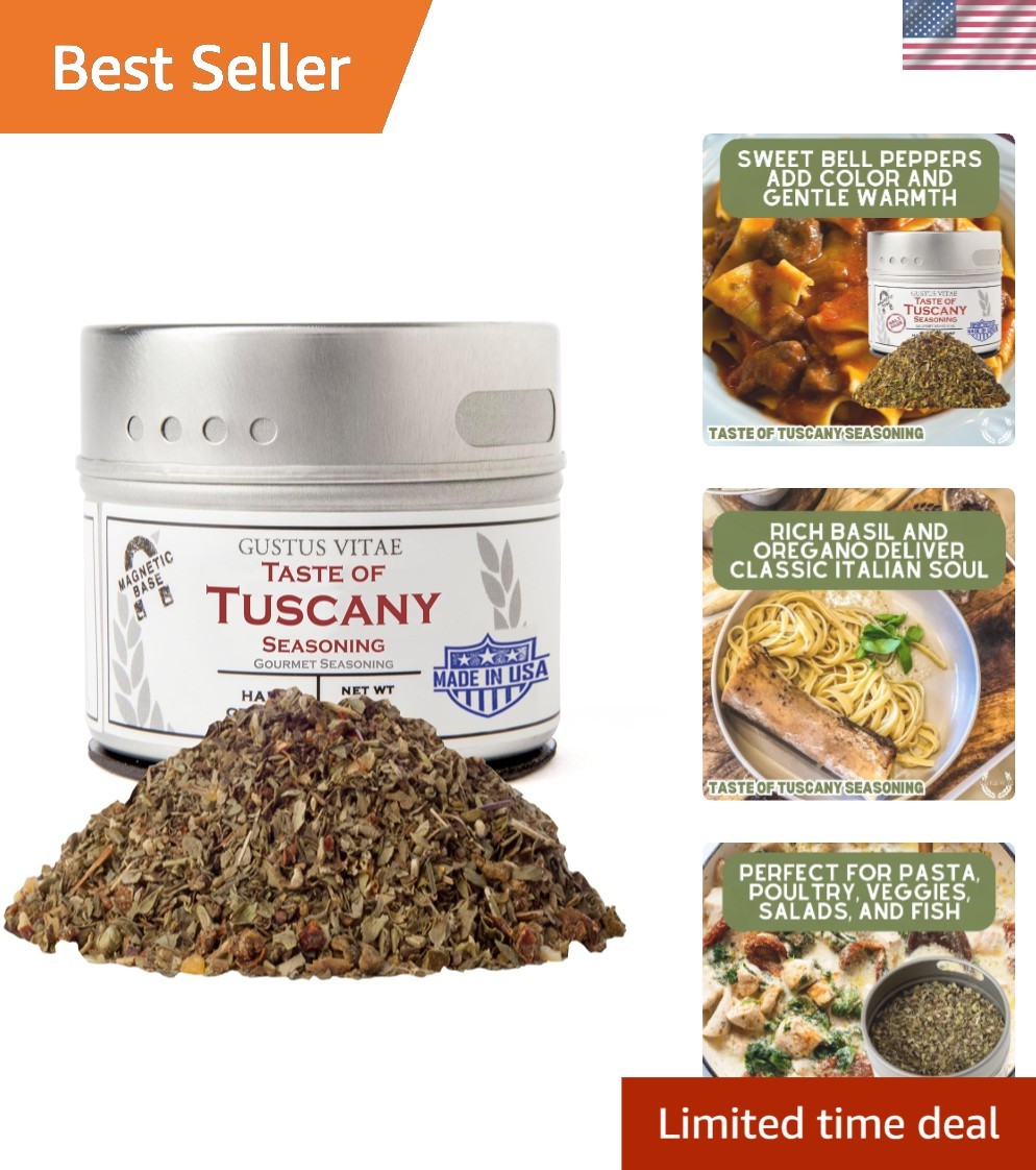 Taste of Tuscany Seasoning | Salt Free | Gourmet Spice Blend | Non GMO, All N…