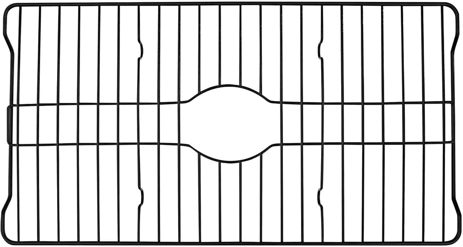 Sink Protectors for Kitchen Sink, Protective Metal Grid, 18.1X12.3X1 Inches, Bla