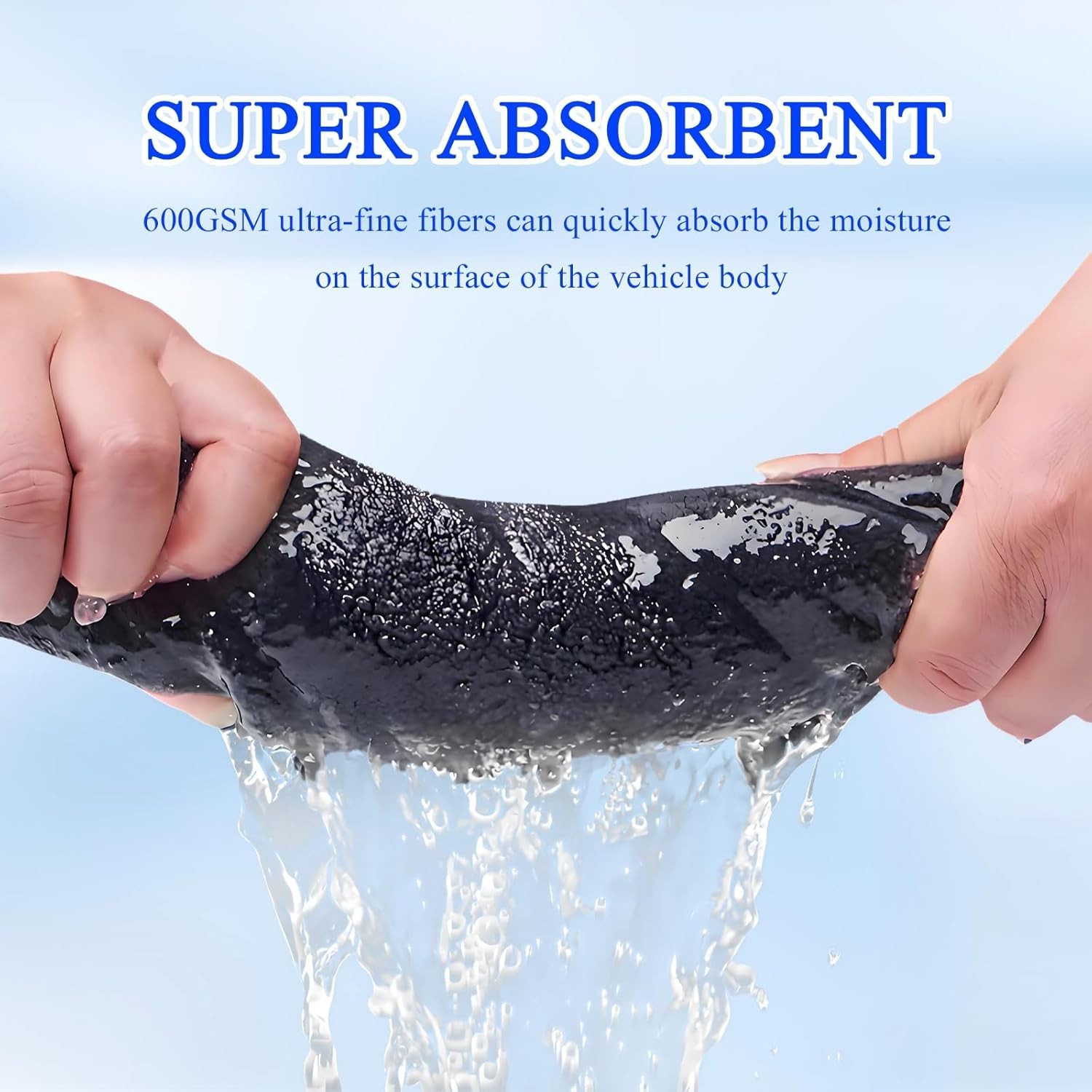 Large Microfiber Car Drying Towel, Ultra Absorbent Microfiber Cleaning 36″x 24″