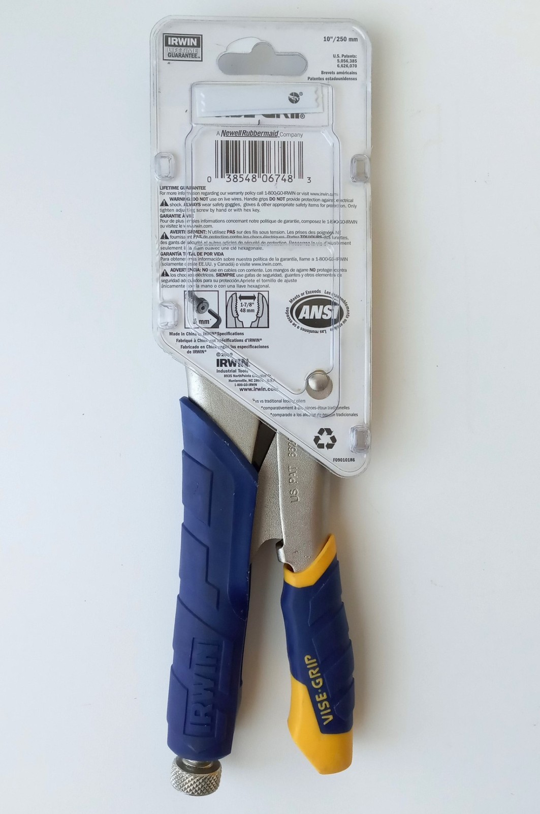 Irwin 5T / 10WR 10″ Fast Release Curved Jaw Locking Plier With Wire Cutter