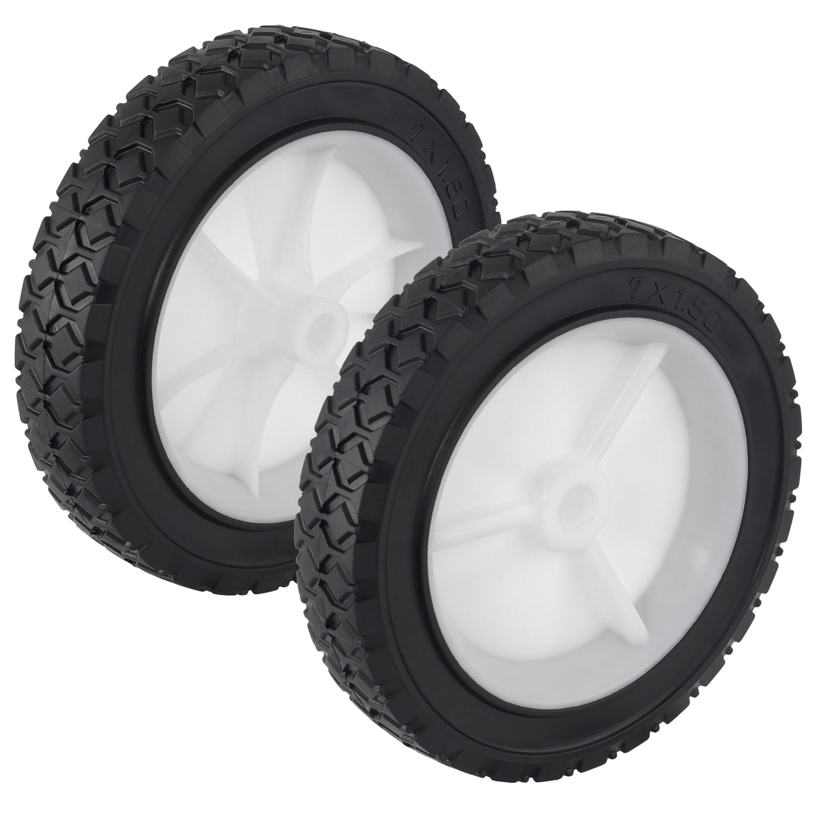 7 Inch Lawn Mower Wheels 2 Pcs 7″ General Wheels Replace for Oregon 72107 Com…