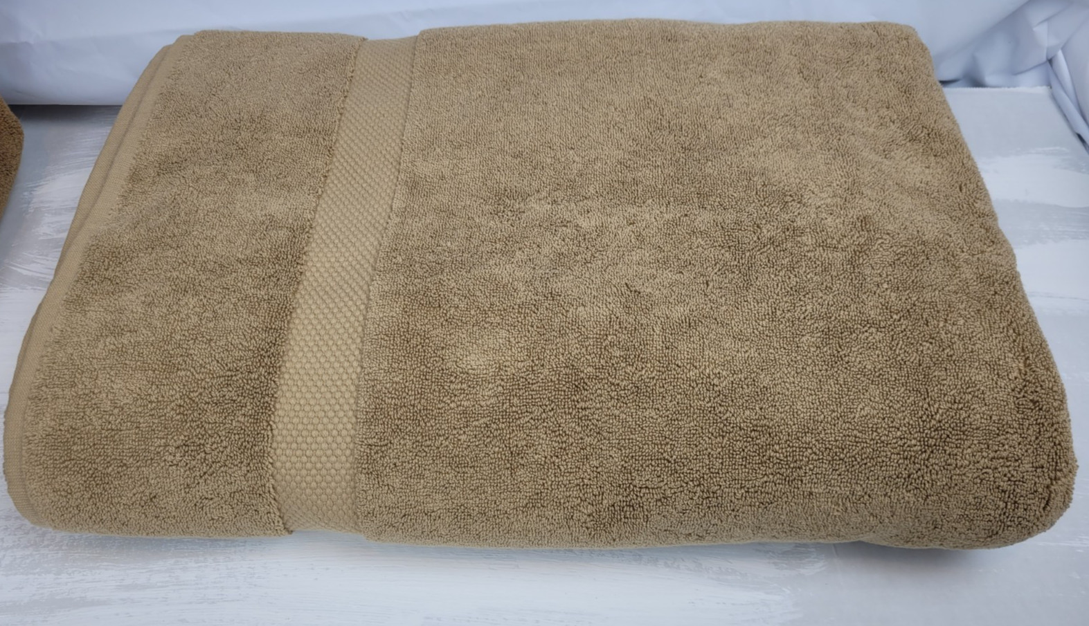 Restoration Hardware 802-Grams Turkish Cotto Bath Sheet Towel 40x70in Wheat NWOT