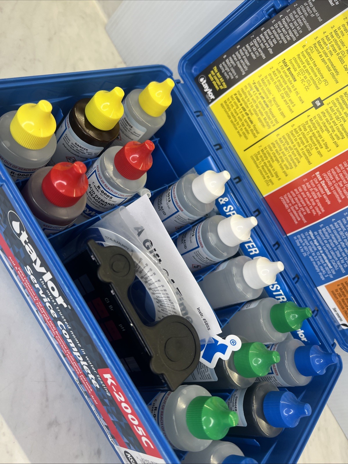 Taylor Complete Pool & Spa Test Kit – High Range K-2005C 2 oz Reagents