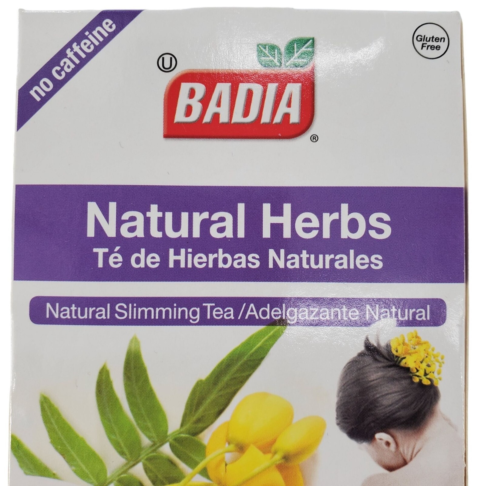 Badia Natural Herbs Natural Slimming Tea Caffeine-Free Bag – Pack of 25