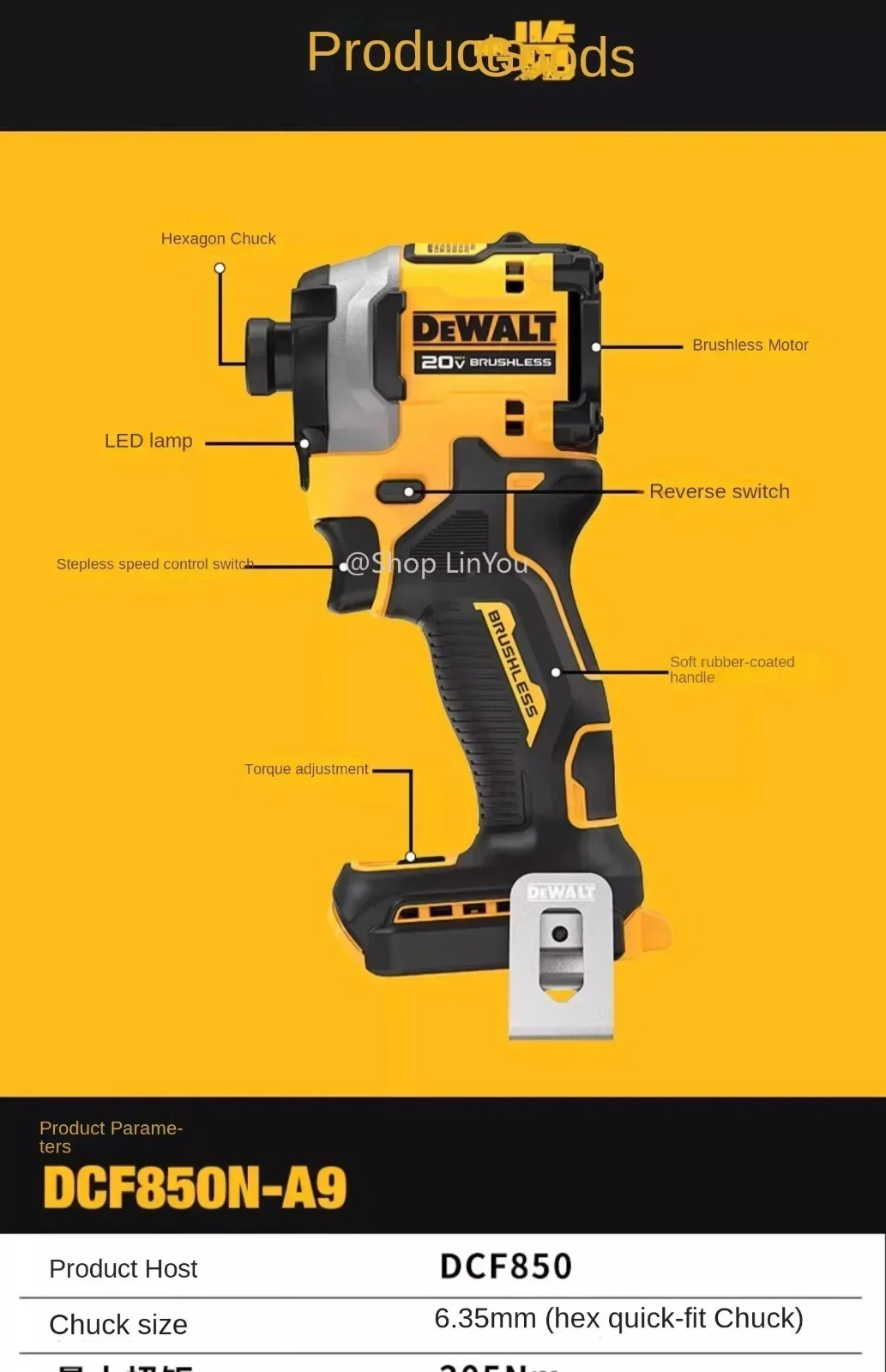 DEWALT DCF850B ATOMIC 20V MAX 1/4 inch Cordless Impact Driver (Tool Only) …