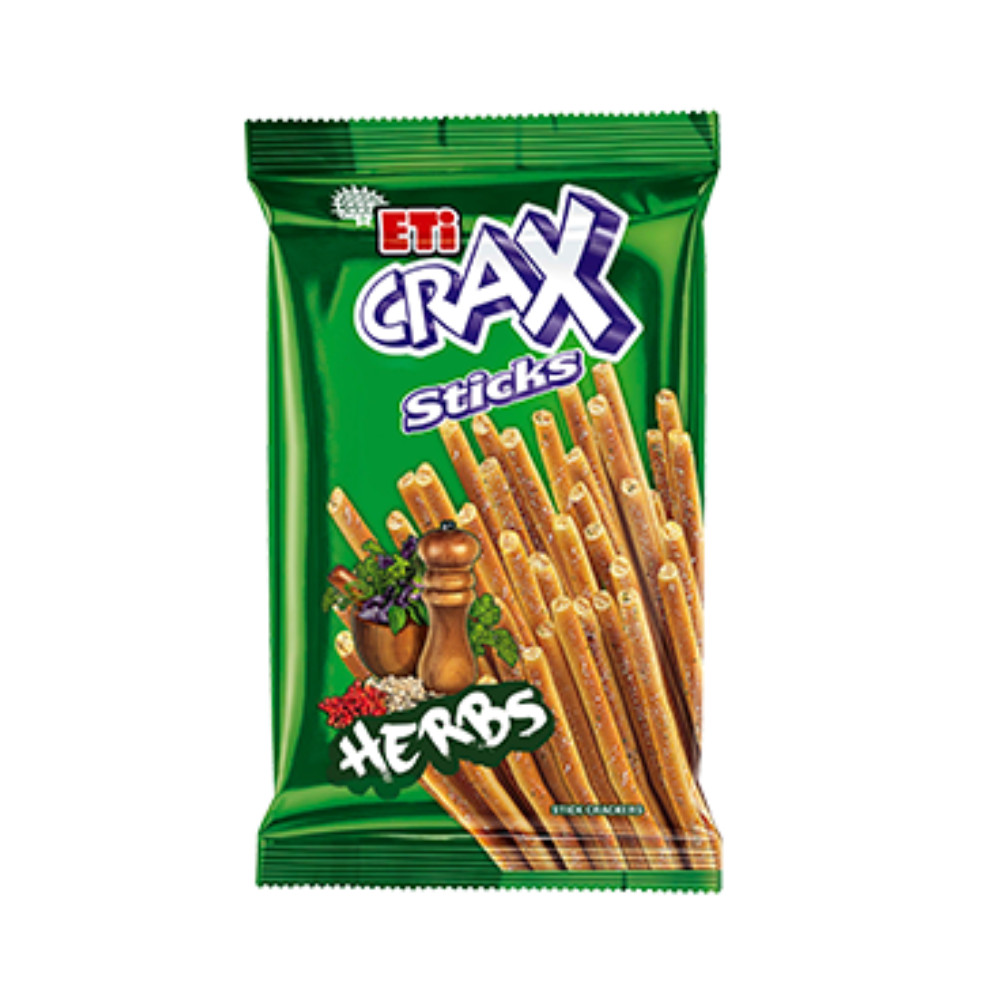 9 Pack X ETi Crax Herbs Flavor Biscuit Sticks (45 Gram)