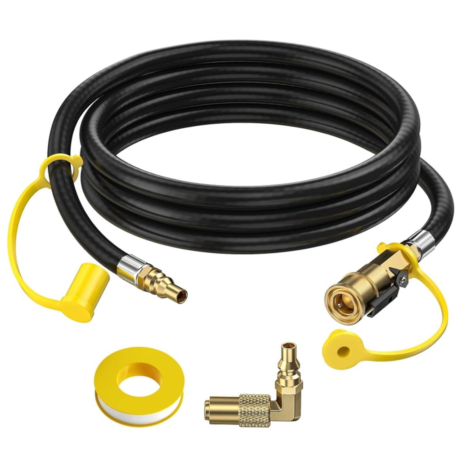 7FT 12FT 24FT Quick Connect Propane Hose for RV to Grill LP RV Hose with Adapter
