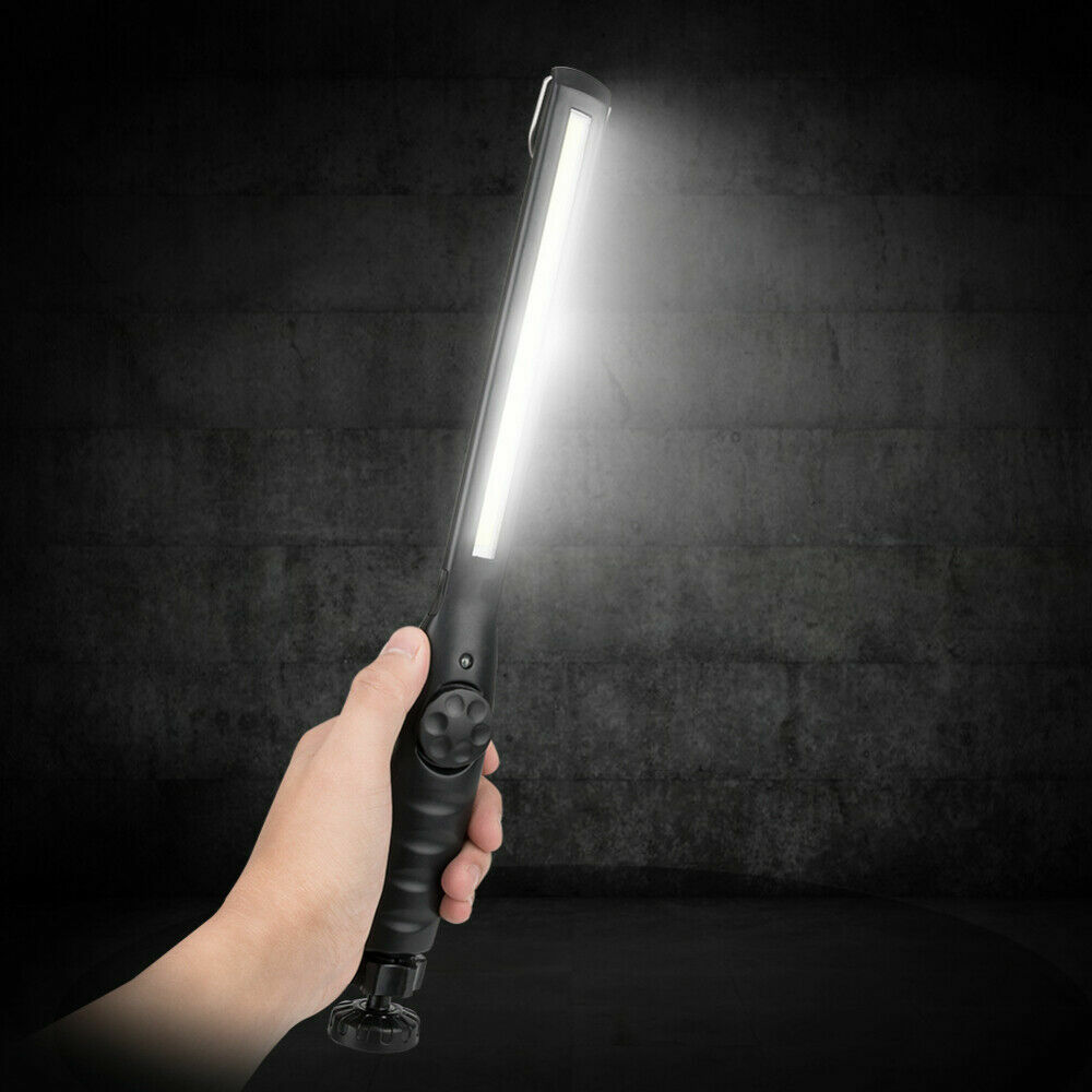2pcs Rechargeable LED Slim Work Light Mechanic Flashlight Lamp Bar Camping Torch