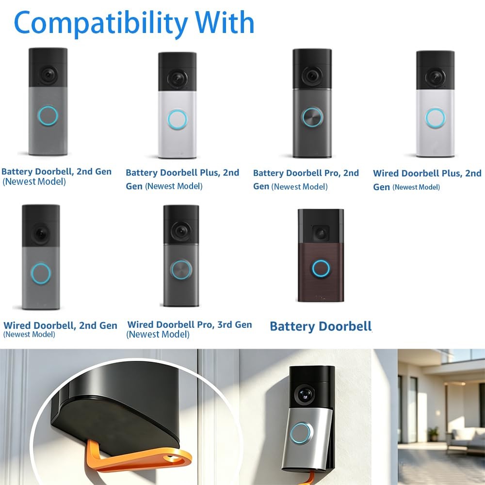 Video Doorbell Key Removal Tool Compatible with Ring Battery yellow