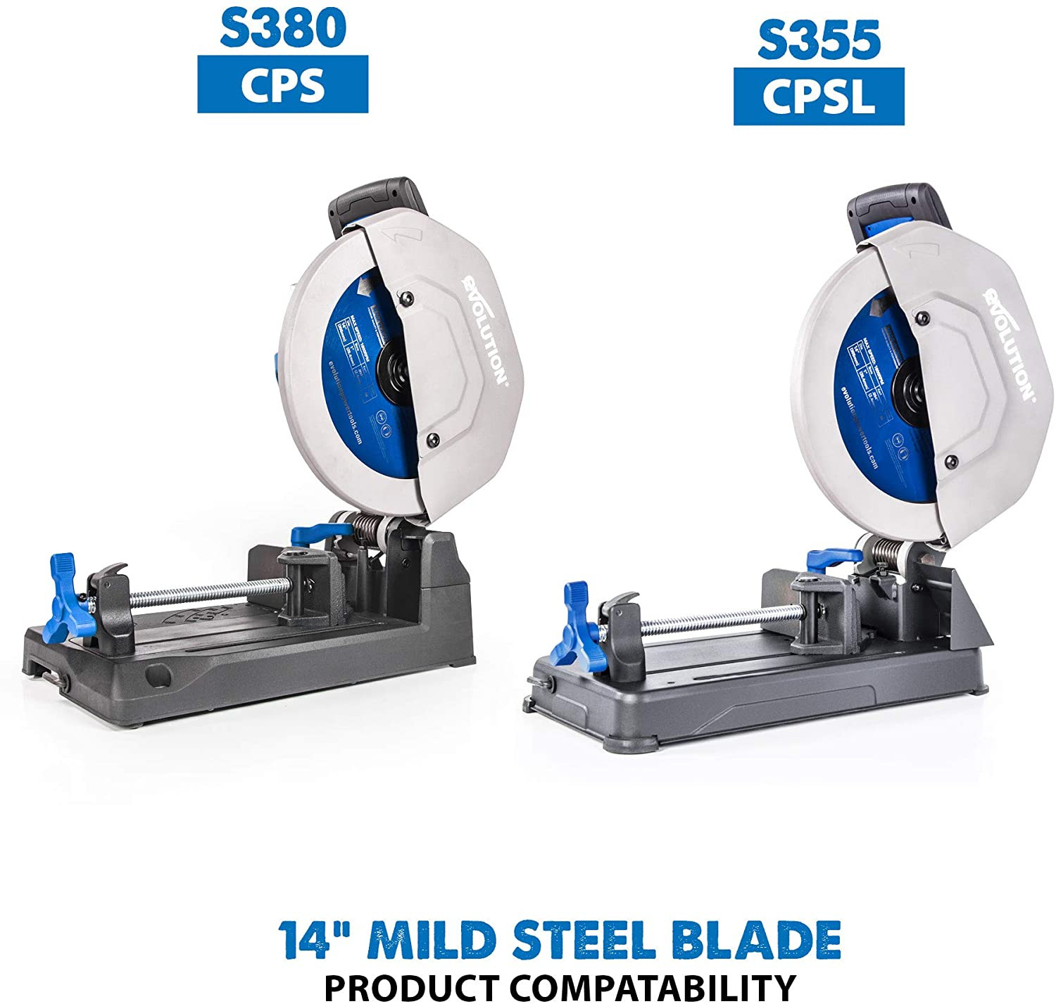 Evolution Power Tools 14BLADEST Steel Cutting Saw Blade, 14-Inchx66-Tooth, Blue