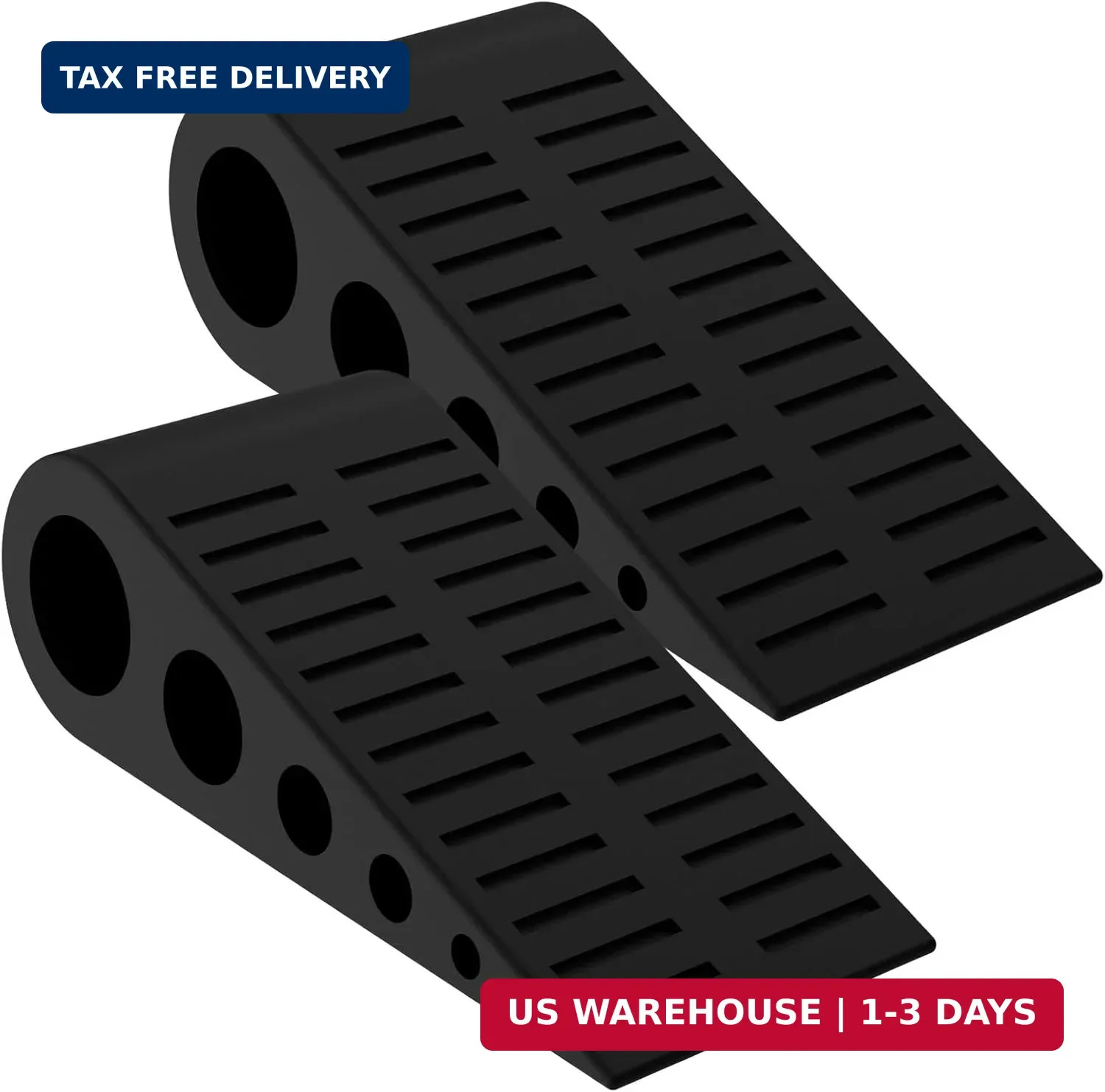 Optish 1.9 Inches Heavy Duty Door Stopper, 2 Pack Rubber Door Stop, Door Stopper