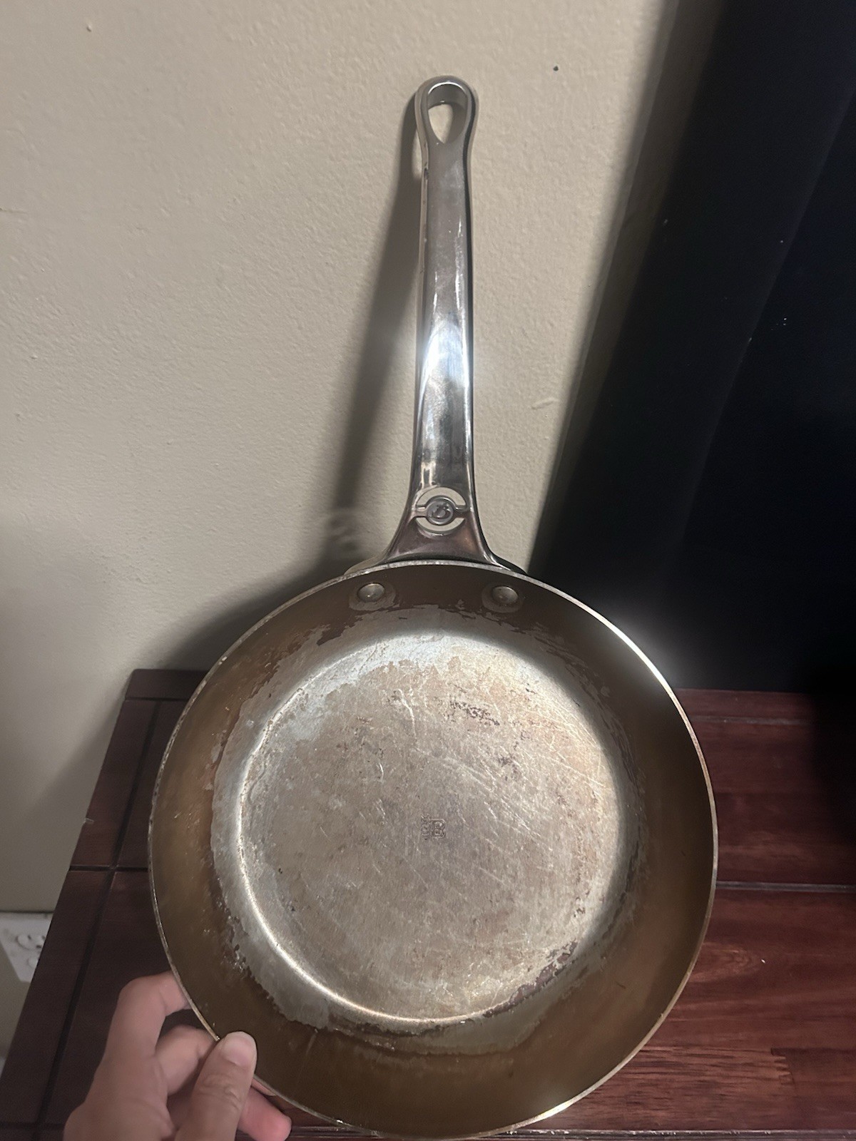 De Buyer Mineral B Pro Carbon Steel Fry Pan Nonstick 9.5”