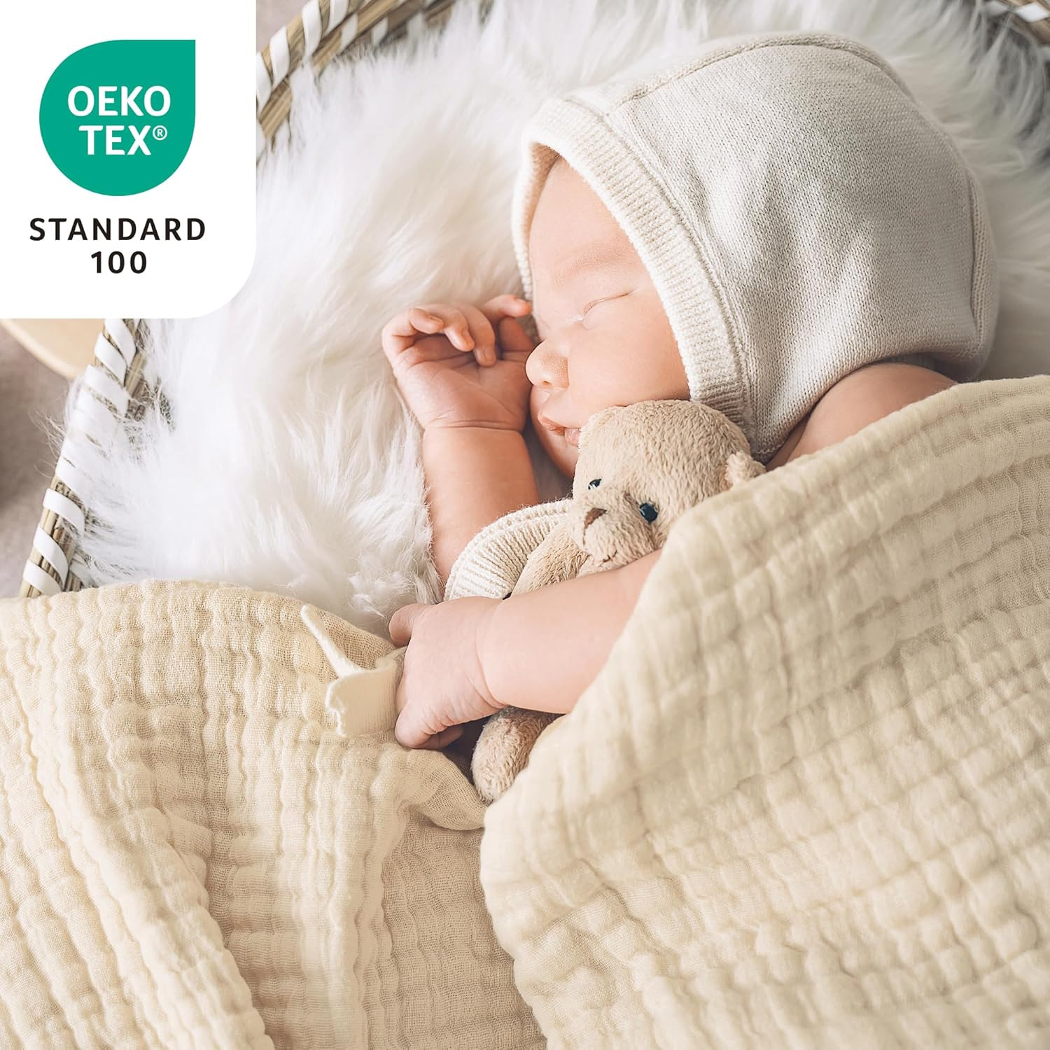 100% Cotton Muslin Blanket, 6 Layer Lightweight Breathable Gauze Throw Blanket 5