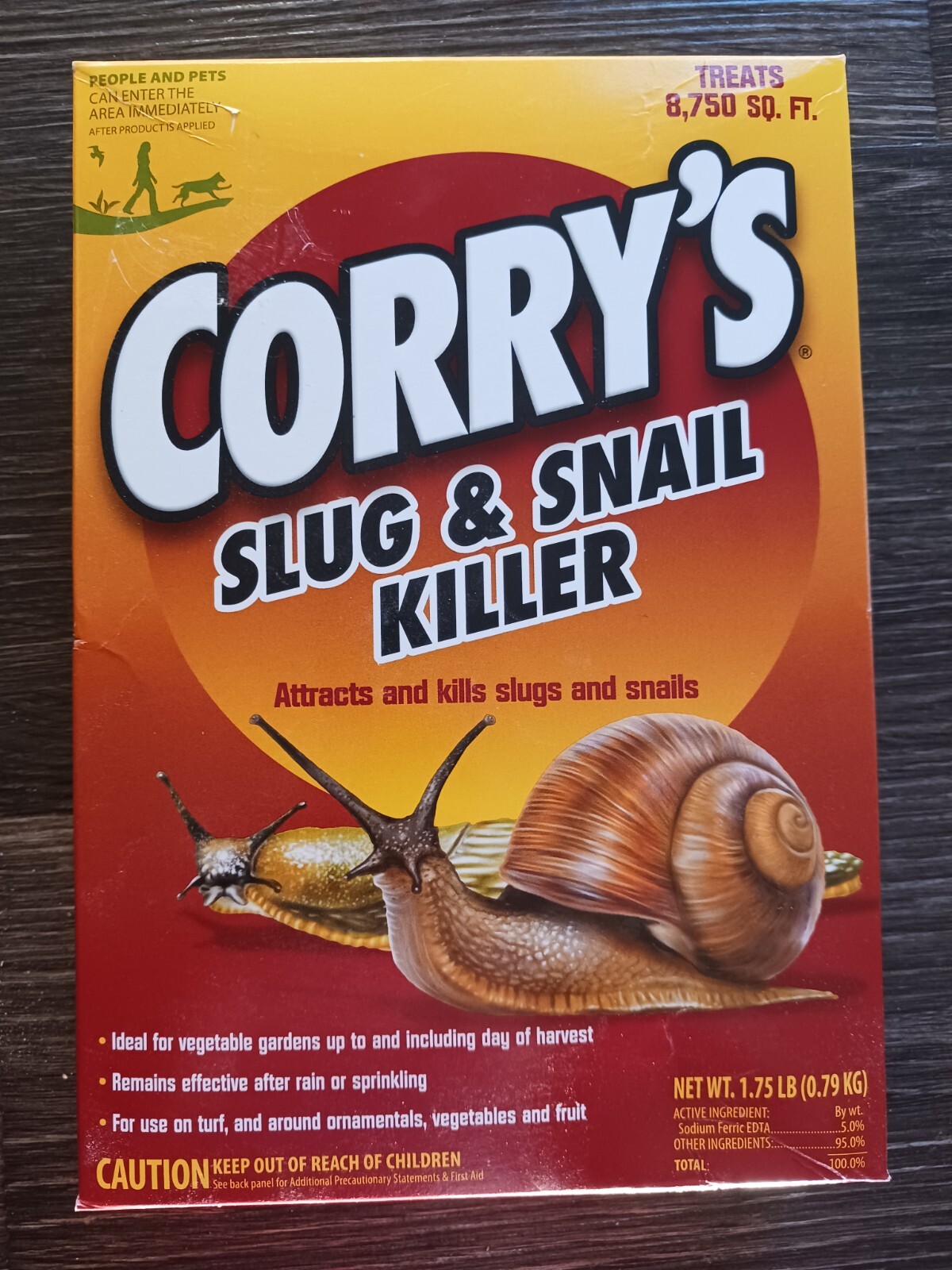 Corry’s Slug & Snail Killer – Treats 8,750 sq. ft. for 2 weeks – 1.75 lb. Garden