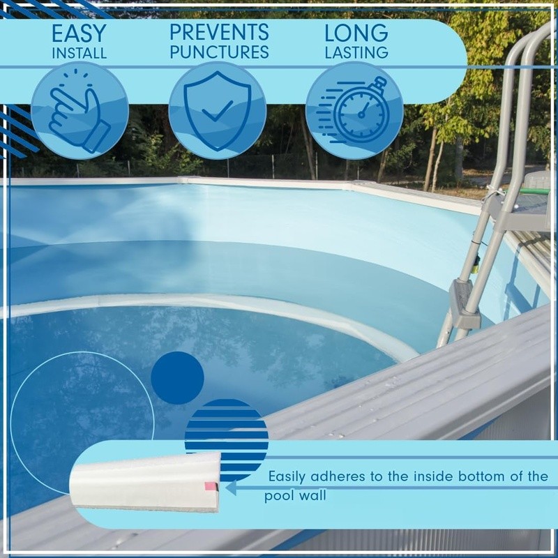 Pool Cove Liner Protection Padding Stress Relief Easy Install 48 Inch Length New