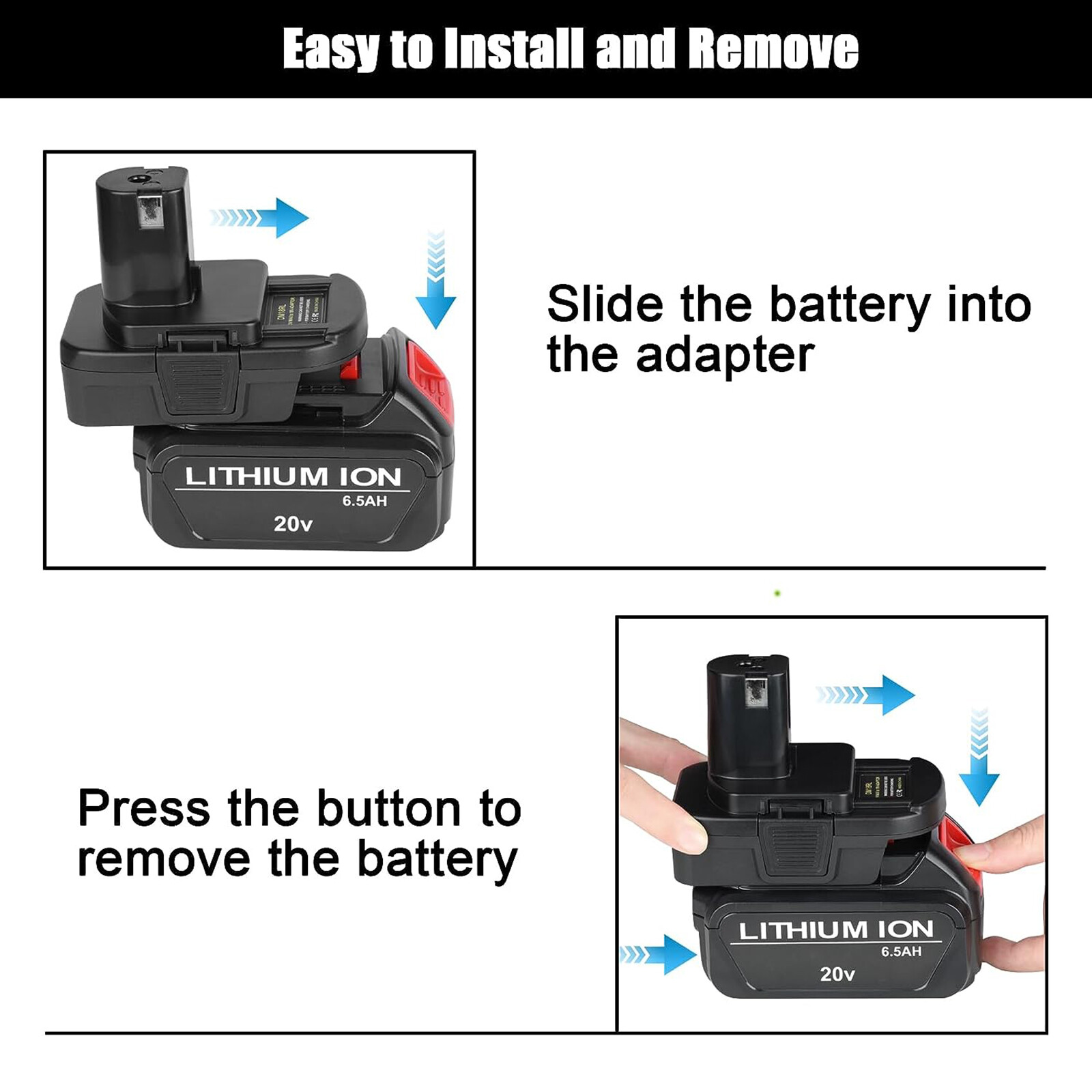 2X USB Battery Adapter Converter for De walt 20V Milwaukee 18V to Ryobi 18V Tool
